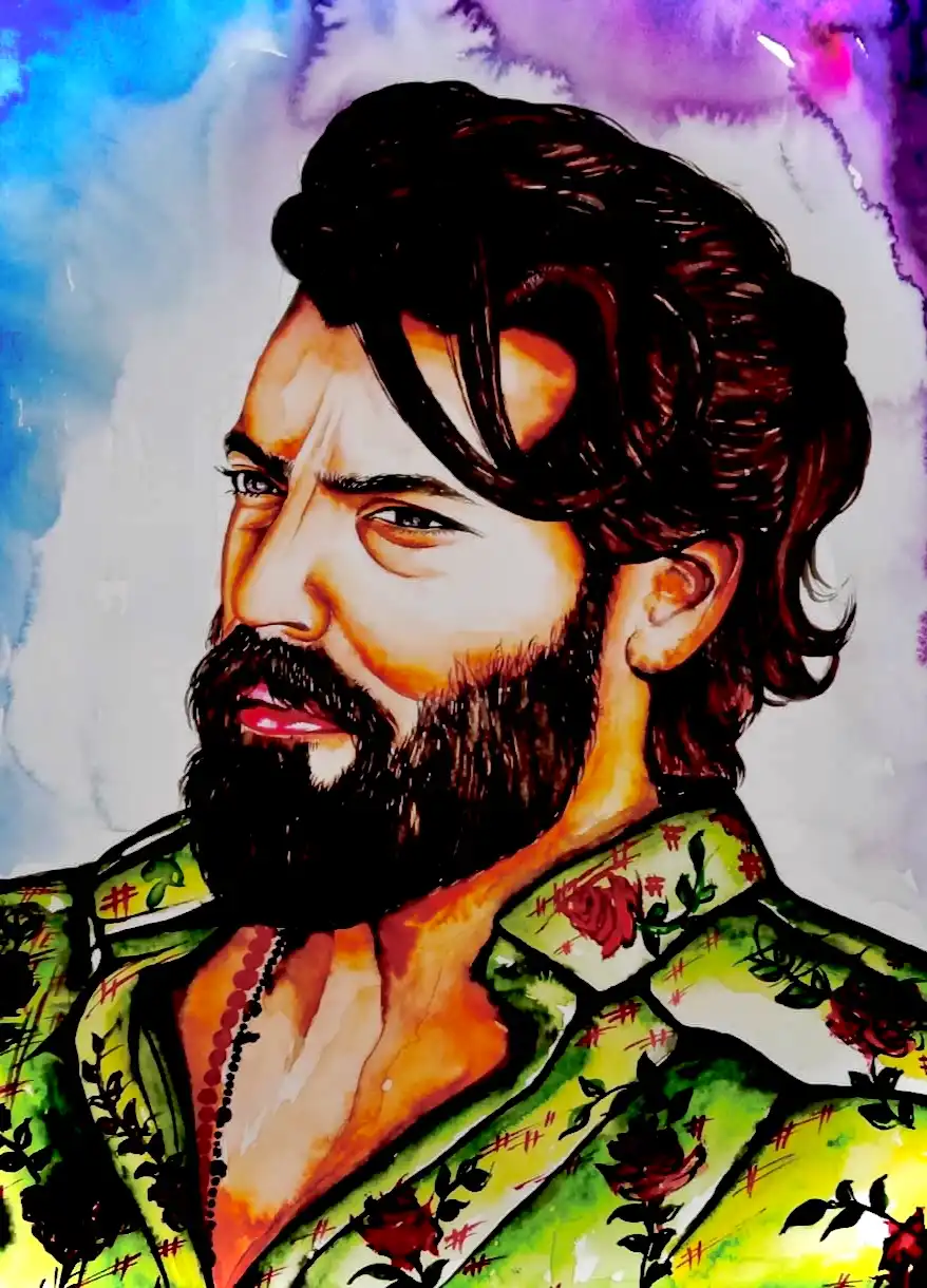 Vibrant Watercolor Portrait